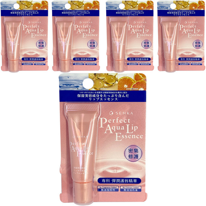 SENKA 專科 台灣公司貨 彈潤護唇精華, 無色無味, 10g, 5條