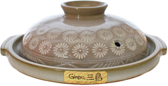 GINPO 銀峯 三島陶板鍋 6號 -日本製 20.7cm長x19cm寬x8.5cm高, 1個, 20.7cm