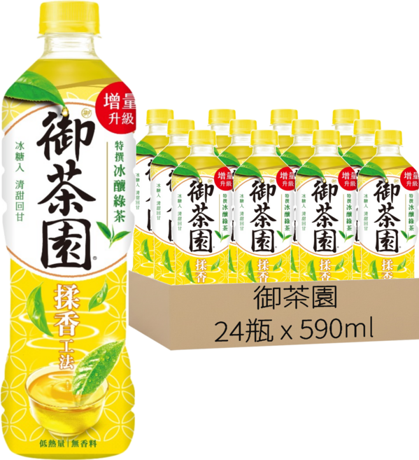 御茶園 特撰冰釀綠茶, 590ml, 24瓶
