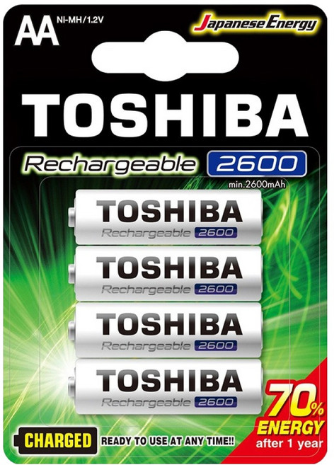 TOSHIBA 東芝 充電池 TNH-6GAE, 4顆, 1組