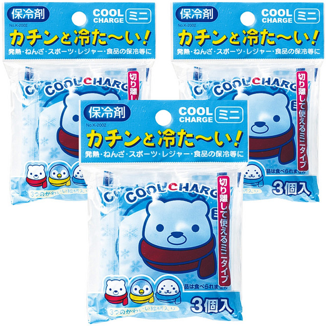 KOKUBO 迷你保冷劑 140g, 3套, 3個裝