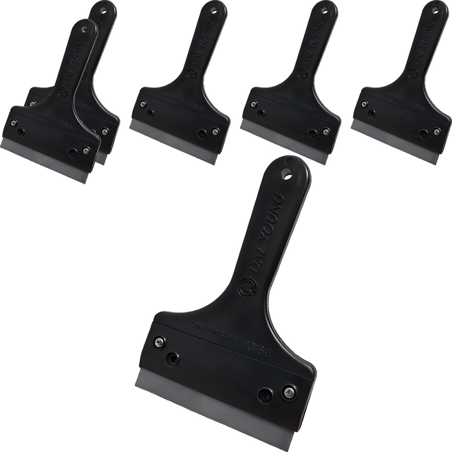 월드크린 스크레퍼 흑칼집 + 칼날 33mm x 20p 세트, 6세트