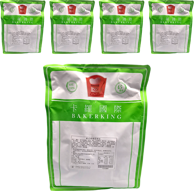 Bakerking 卡羅 脆皮麻糬鬆餅粉, 2kg, 5包