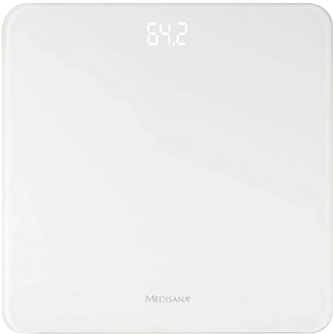 德國 medisana 極簡玻璃體重計, PS435, 時尚白, 1台
