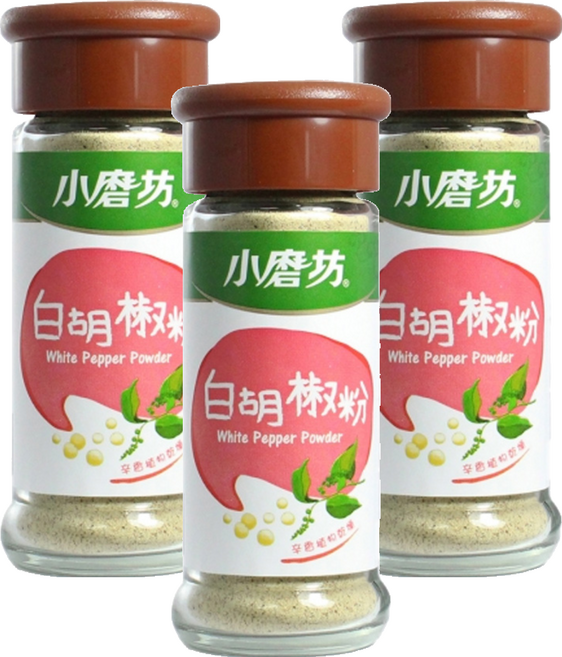 小磨坊 白胡椒粉, 25g, 3瓶