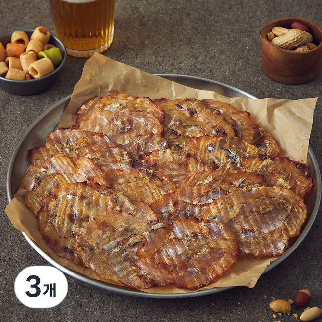 구운 쥐치포, 3개, 400g