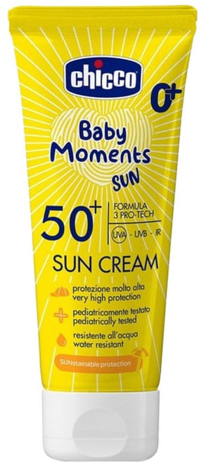 chicco 寶貝嬰兒輕潤防曬乳霜 SP50+, 75ml, 1條