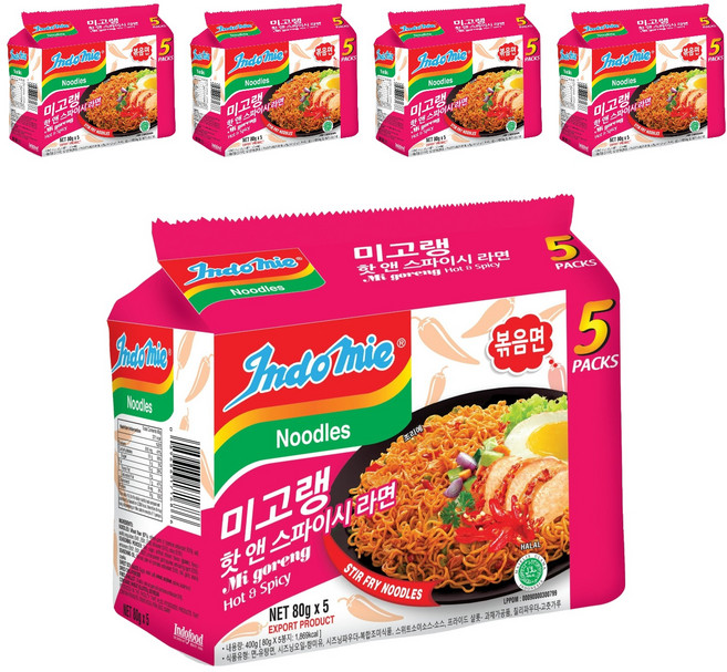 Indomie 營多麵 印尼炒麵 辣味, 25包