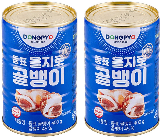 동표을지로 골뱅이 통조림, 400g, 2개
