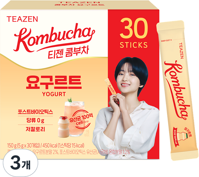 티젠 콤부차 요구르트, 5g, 30개입, 3개