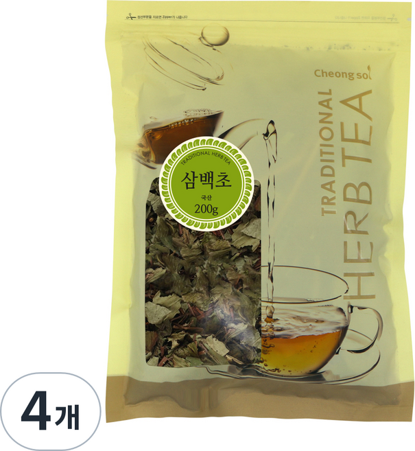 청솔 삼백초, 200g, 4개