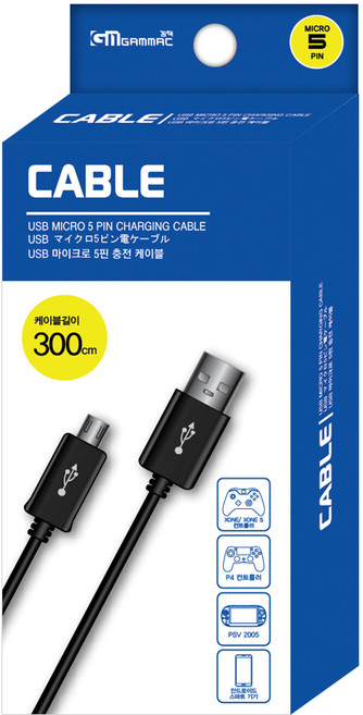 겜맥 XONE 패드 S 충전 케이블, 1개, 혼합색상