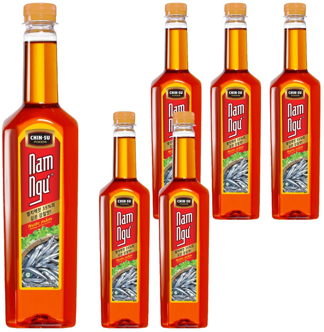 CHIN-SU Nam Nhuy 鮭魚味魚露, 650ml, 6個