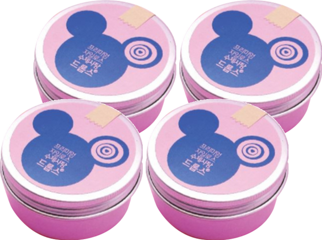 드롭스 자일로스 수제사탕 미키틴트, 80g, 4개