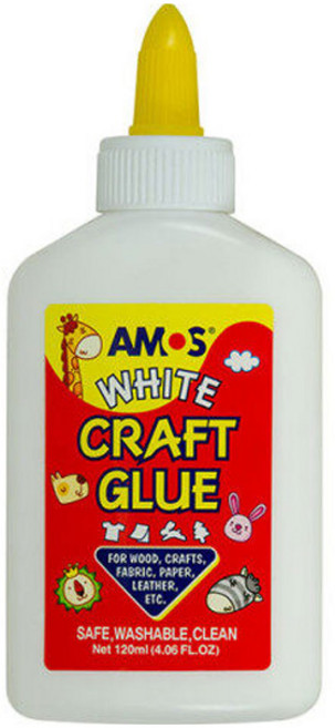 AMOS 阿摩司 雙頭白膠, 120ml, 1瓶