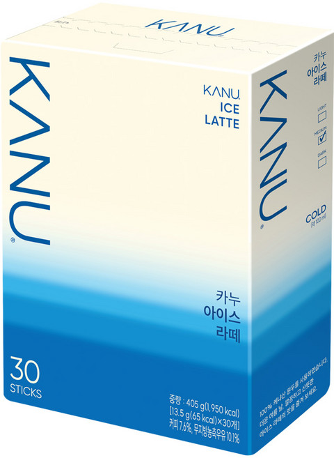 카누 아이스 라떼, 13.5g, 30개입, 1개
