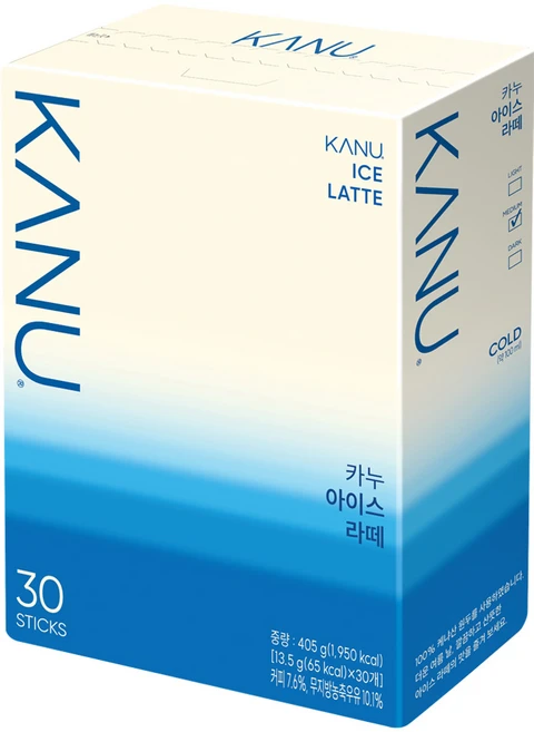 카누 아이스 라떼, 13.5g, 30개입, 1개 - 쿠팡