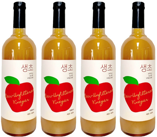 생생초 생초 사과, 1L, 4개