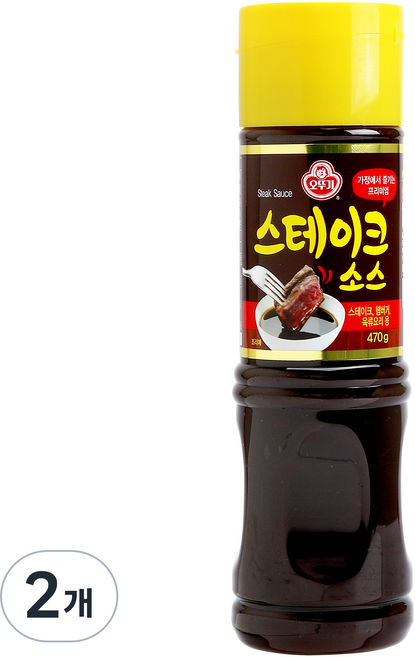 오뚜기 스테이크 소스 S, 470g, 2개