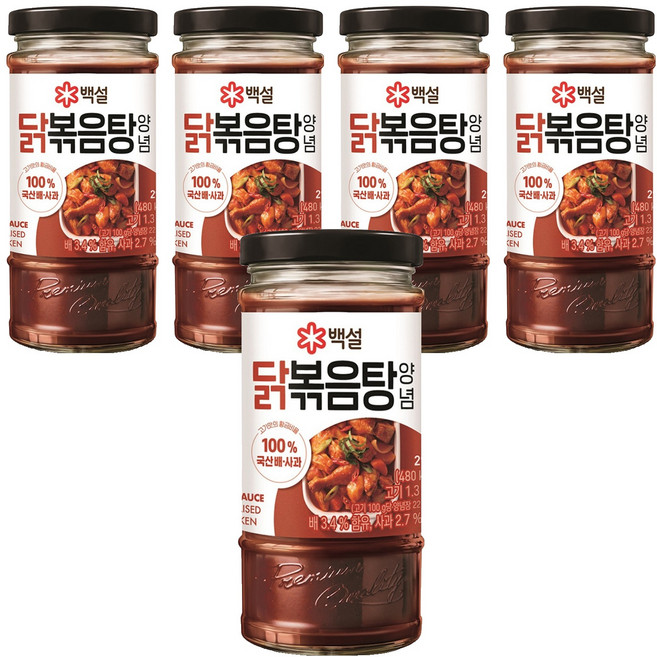 CJ BEKSUL 白雪 辣燉雞調味醬, 290g, 5個