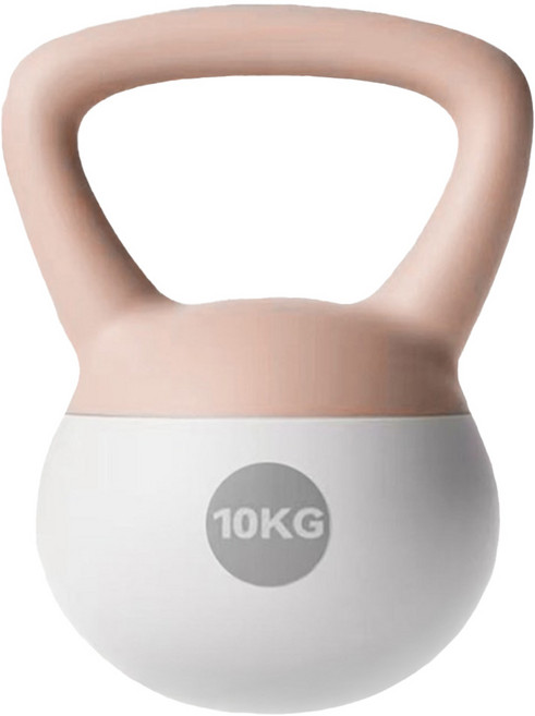 MICHAEL FITNESS 麥克健身 4~10kg 軟壺鈴 不傷地板, 10kg, 1個, 象牙白