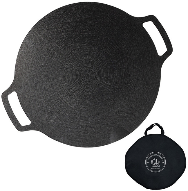 키친아트 인덕션 캠핑 그리들팬 + 전용가방, 36cm, 1개