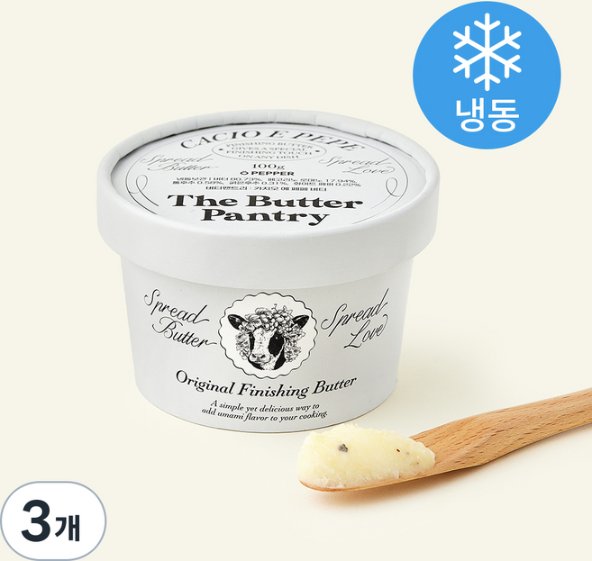 버터팬트리 카치오 에 페페 버터, 100g, 3개