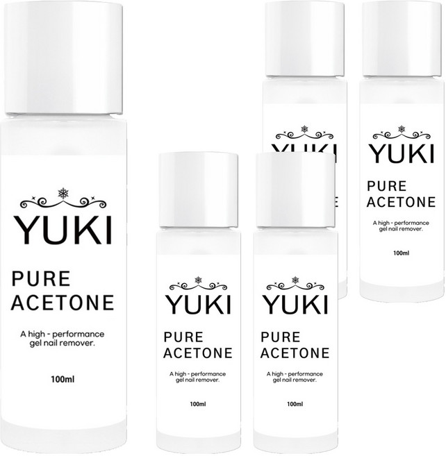 유키 퓨어 아세톤, 100ml, 5개
