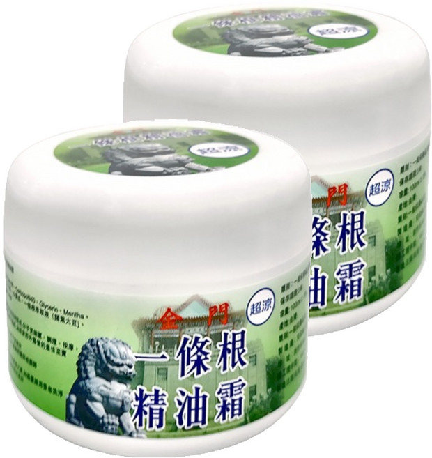 安欣二姑 精油霜 綠色 100ml, 2罐, 1入