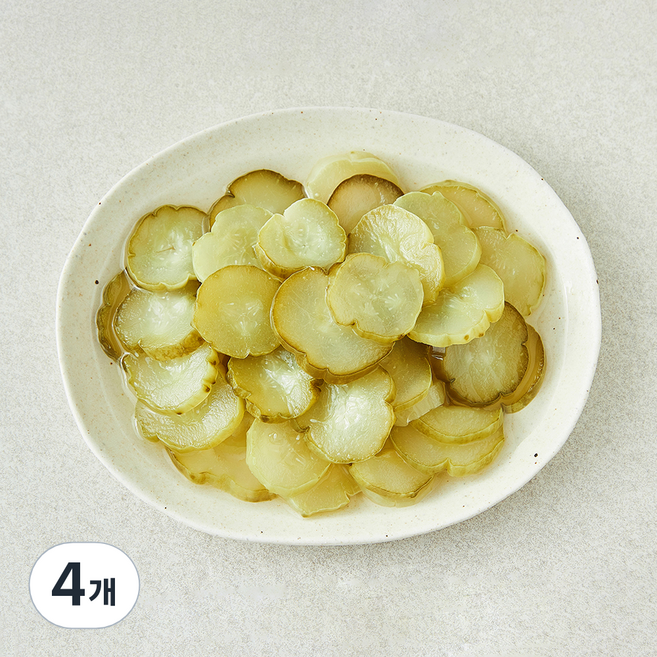 으뜸 슬라이스 오이지, 500g, 4개