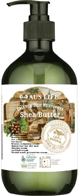 AUS LIFE 澳思萊 台灣公司貨 乳油木果身體潤膚乳, 500ml, 1個