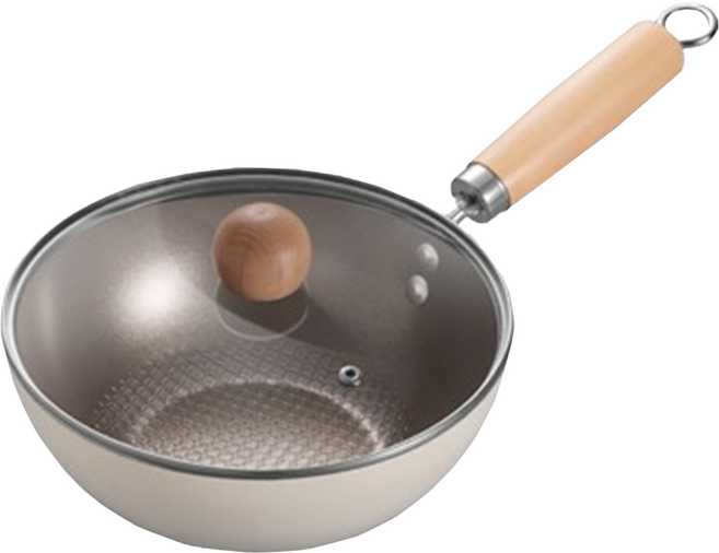 Q.M.P 鍋太后 無塗層不沾黏鈦晶陶瓷雪平鍋, 24cm, 1個