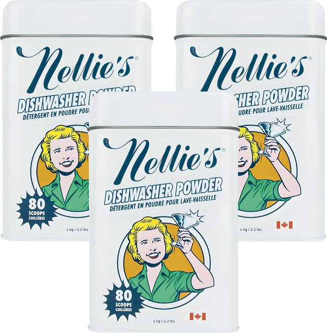 넬리 식기세척기 세제, 1kg, 3개