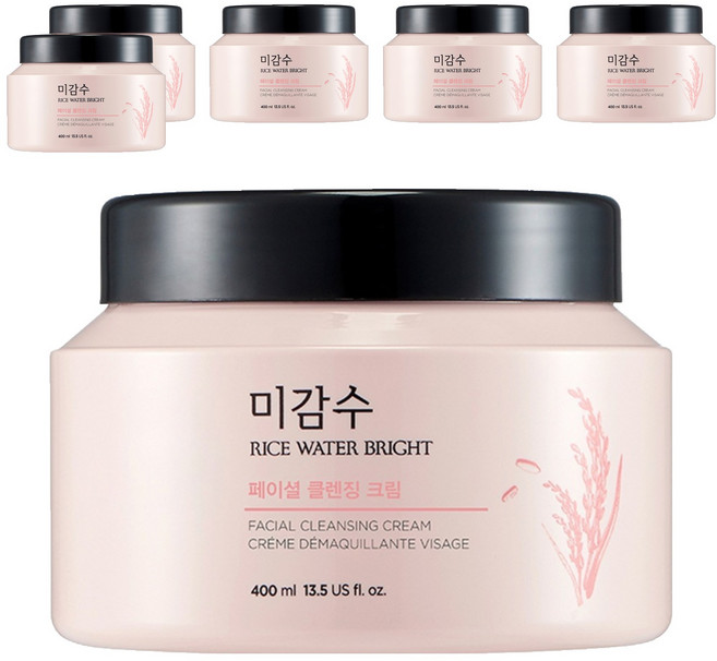 더페이스샵 미감수 브라이트 페이셜 클렌징 크림, 400ml, 6개