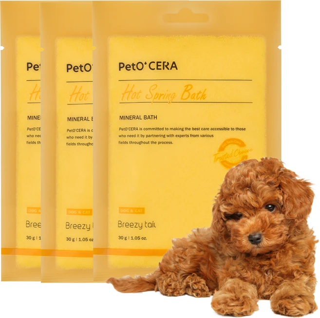 페토세라 반려동물 온천 입욕제, 30g, 1개입, 3개 - 쿠팡