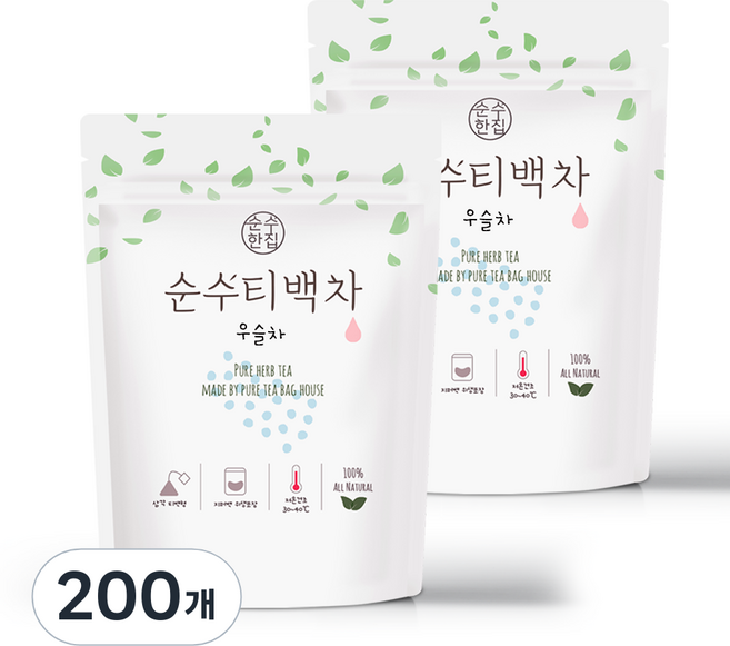 순수한집 우슬차 삼각티백, 1g, 1개입, 200개