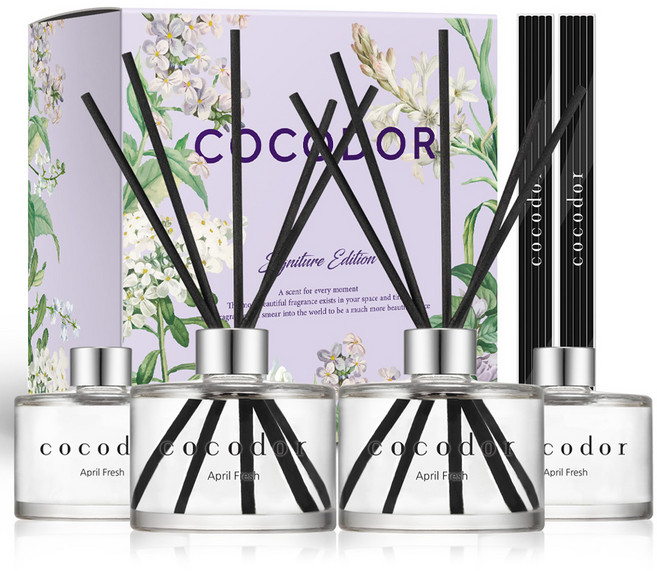 코코도르 퍼퓸 디퓨저, 에이프릴프레쉬, 200ml, 4개