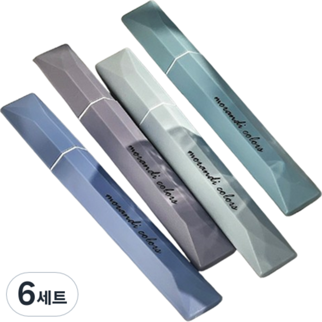 일상속반짝 그라데이션 형광펜 4종 세트, 아쿠아 블루, 6세트