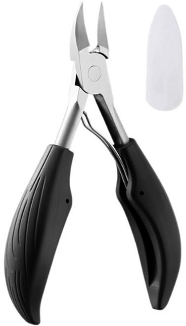 니드닛 두꺼운 발톱 관리 니퍼, 블랙, 1세트