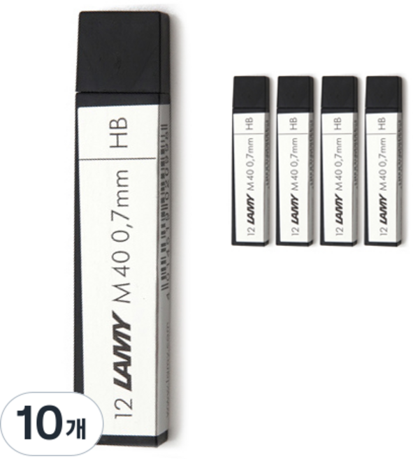 라미 샤프심 M40 HB, 0.7mm, 10개