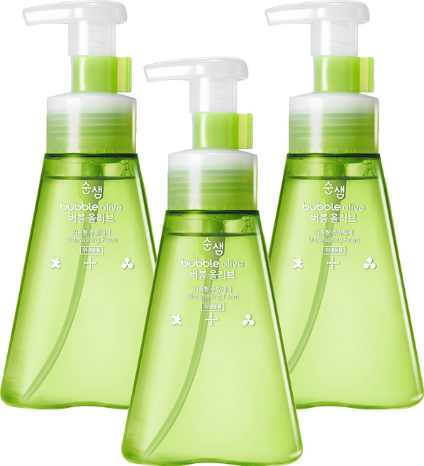 순샘 버블 올리브 주방세제, 350ml, 3개