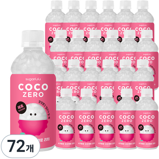 슈가로로 코코제로 리치, 340ml, 72개