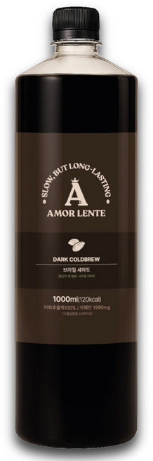 아몰렌떼 콜드브루 더치 커피원액 브라질 세하도, 1L, 1개입, 1개