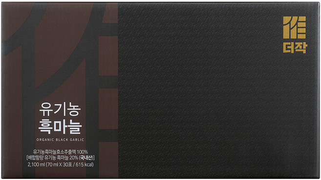 더작 유기농 흑마늘즙, 30개, 70ml