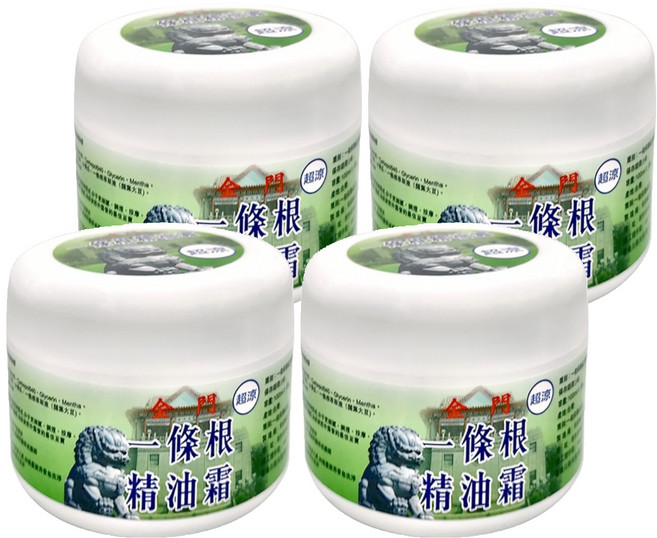 安欣二姑 精油霜 綠色 100ml, 4罐, 1入