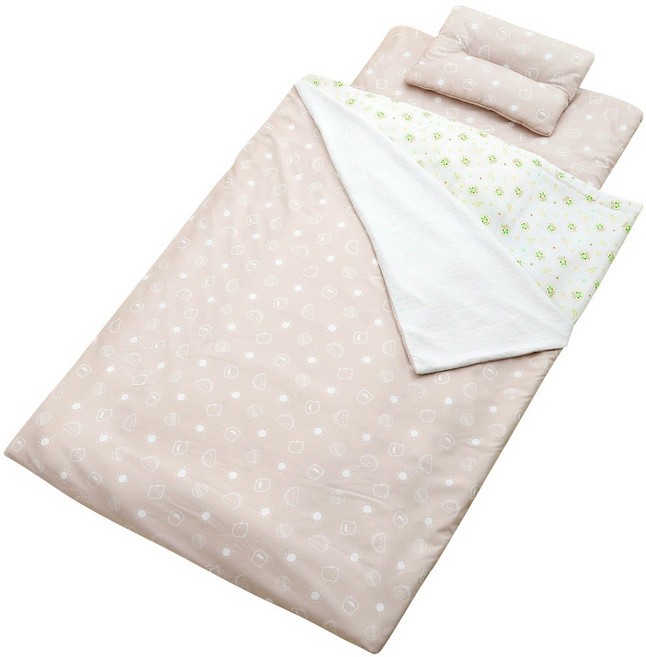 PiYOPiYO 黃色小鴨 印花幼教睡墊, 摩卡色