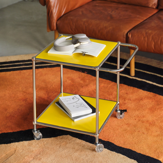 하우스레시피 모딘 싱글 모듈 트롤리, 머스타드, 2단