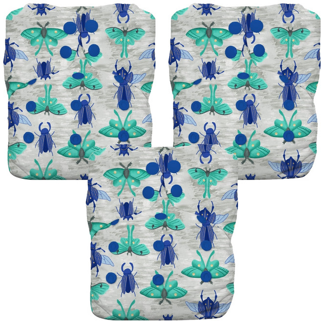 THIRSTIES 成長型 一體式 AIO布尿布, Arthropoda, 3件