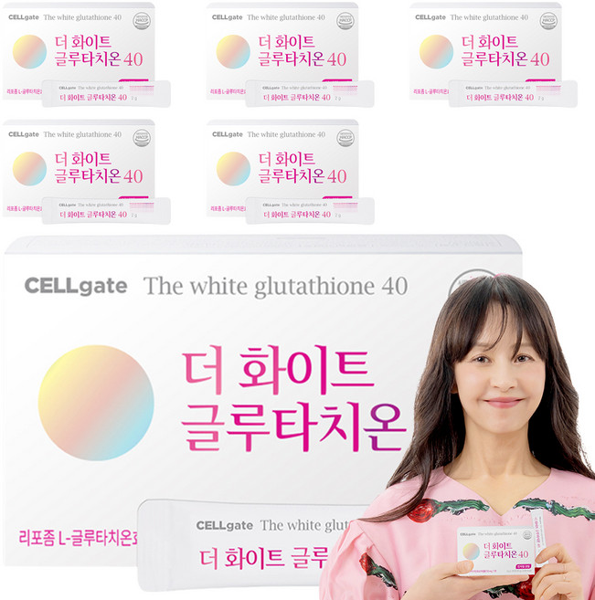 셀게이트 더화이트 글루타치온 40, 60g, 6개