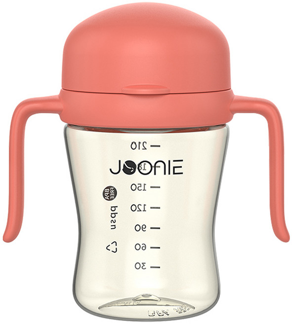 주니 유아용 뚜껑 일체형 2세대 자기주도컵, 210ml, 1개, 핑크